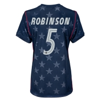Camiseta Estados Unidos Antonee Robinson #5 Segunda Equipación Replica Mundial 2026 para mujer mangas cortas